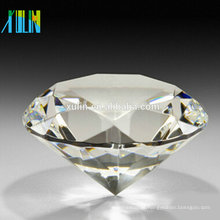 Decoração de cristal da casa do casamento do Paperweight da jóia do vidro de corte do diamante